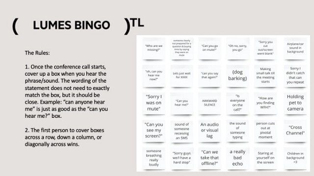 Video Call Bingo